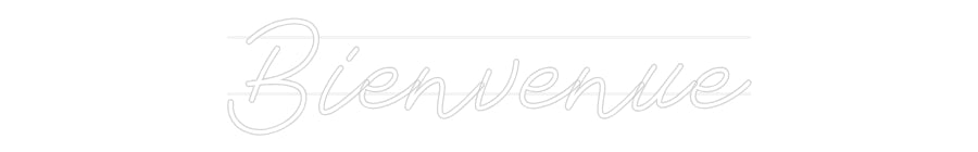 Néon personnalisé: Bienvenue