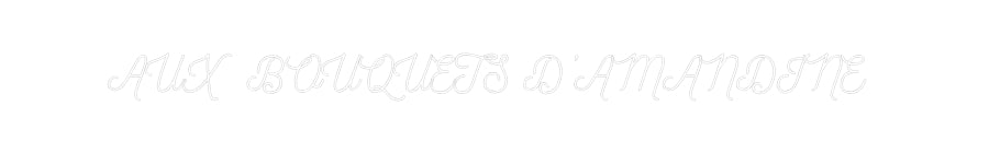 Néon personnalisé: AUX BOUQUETS ...