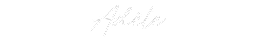 Néon personnalisé: Adèle