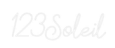 Néon personnalisé: 123Soleil