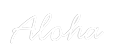 Néon personnalisé: Aloha