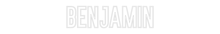 Néon personnalisé: benjamin