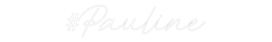 Néon personnalisé: #Pauline