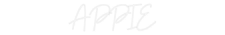 Néon personnalisé: APPIE