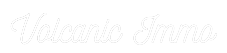 Néon personnalisé: Volcanic Immo