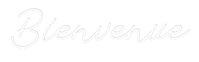 Néon personnalisé: Bienvenue