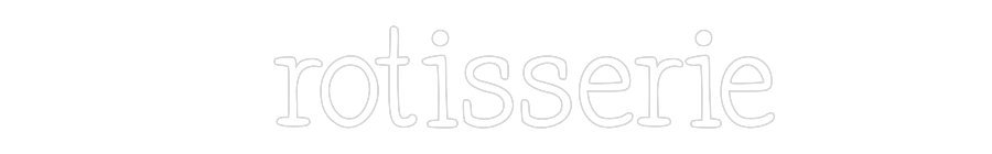 Néon personnalisé: rotisserie