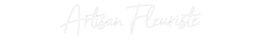 Néon personnalisé: Artisan Fleur...