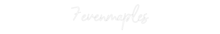 Néon personnalisé: 7evenmaples