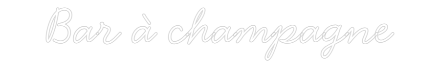 Néon personnalisé: Bar à champagne