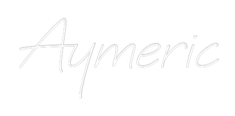 Néon personnalisé: Aymeric