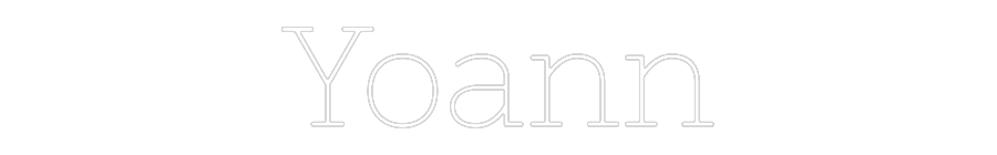 Néon personnalisé: Yoann