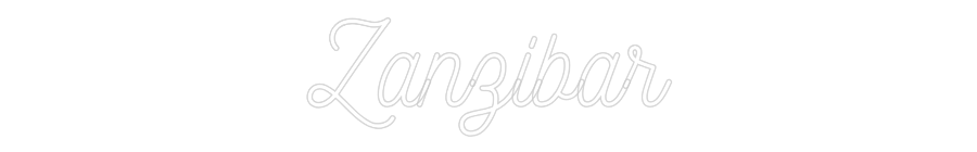 Néon personnalisé: Zanzibar
