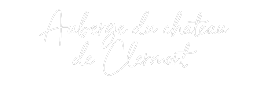Néon personnalisé: Auberge du ch...