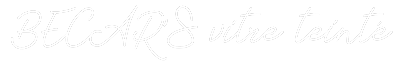 Néon personnalisé: BECAR'S vitre...