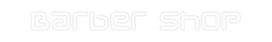 Néon personnalisé: Barber shop