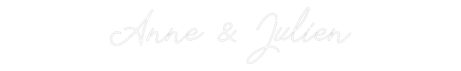 Néon personnalisé: Anne & Julien