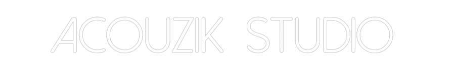 Néon personnalisé: ACOUZIK STUD...