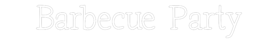 Néon personnalisé: Barbecue Party