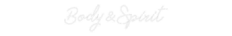 Néon personnalisé: Body&Spirit