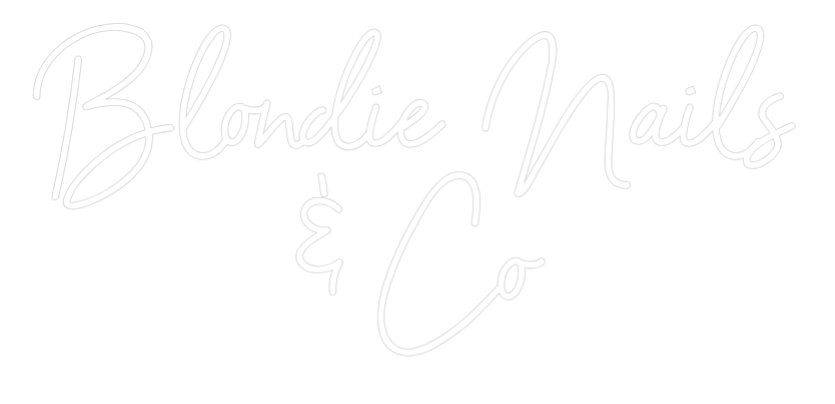 Néon personnalisé: Blondie Nails...