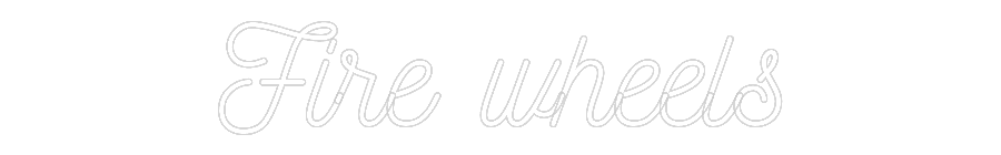 Néon personnalisé: Fire wheels