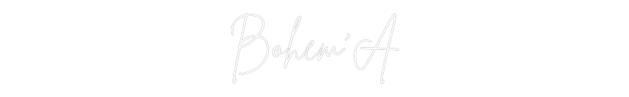 Néon personnalisé: Bohem'A
