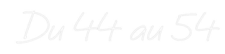 Néon personnalisé: Du 44 au 54
