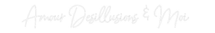 Néon personnalisé: Amour Désillu...