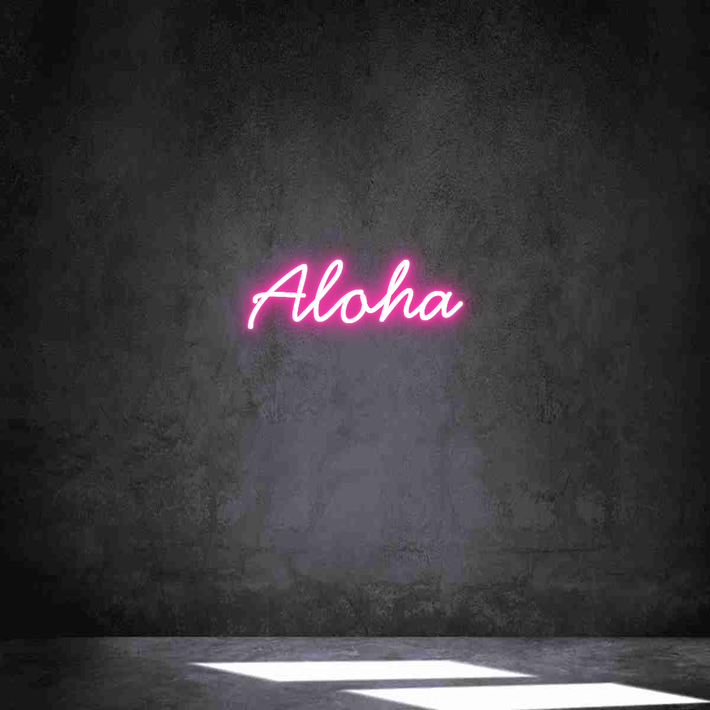 Néon personnalisé: Aloha