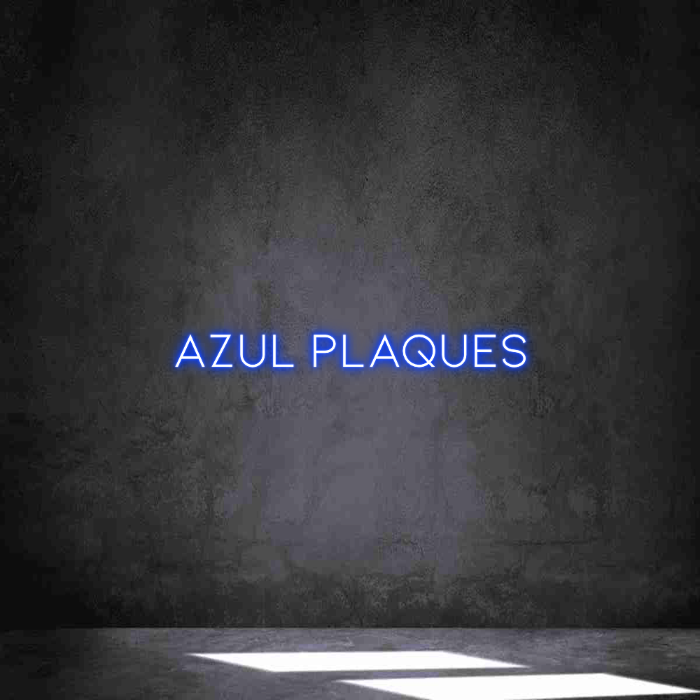 Néon personnalisé: Azul Plaques