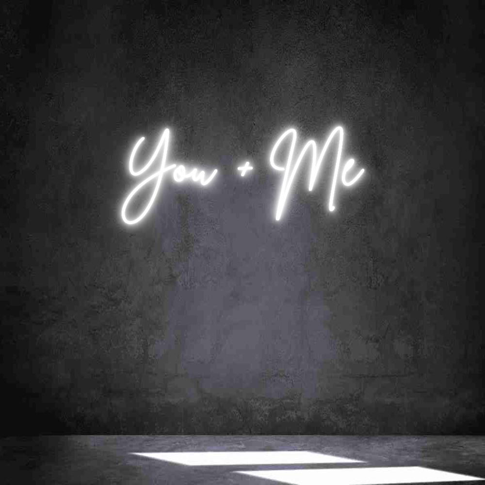Néon personnalisé: You + Me