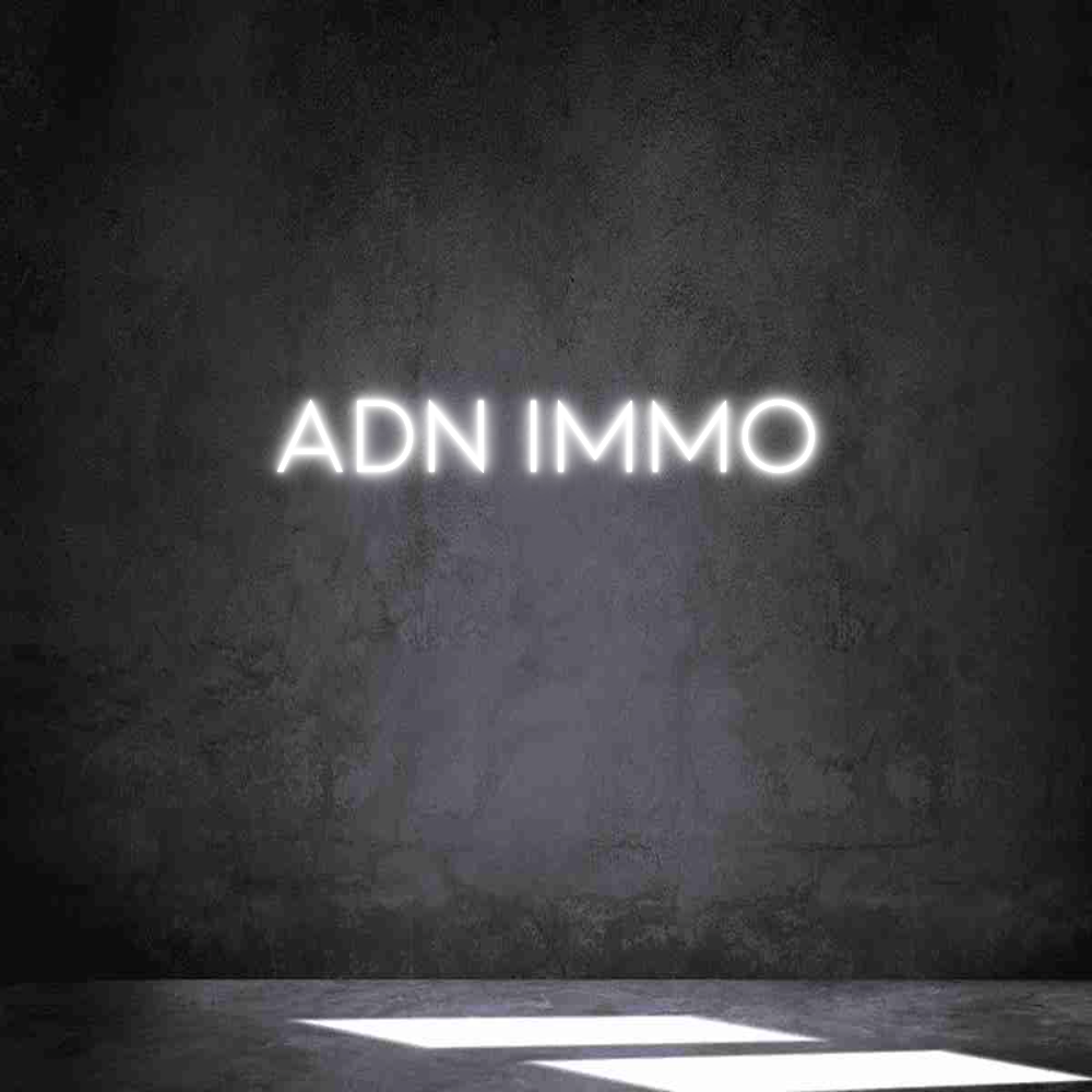 Néon personnalisé: ADN IMMO