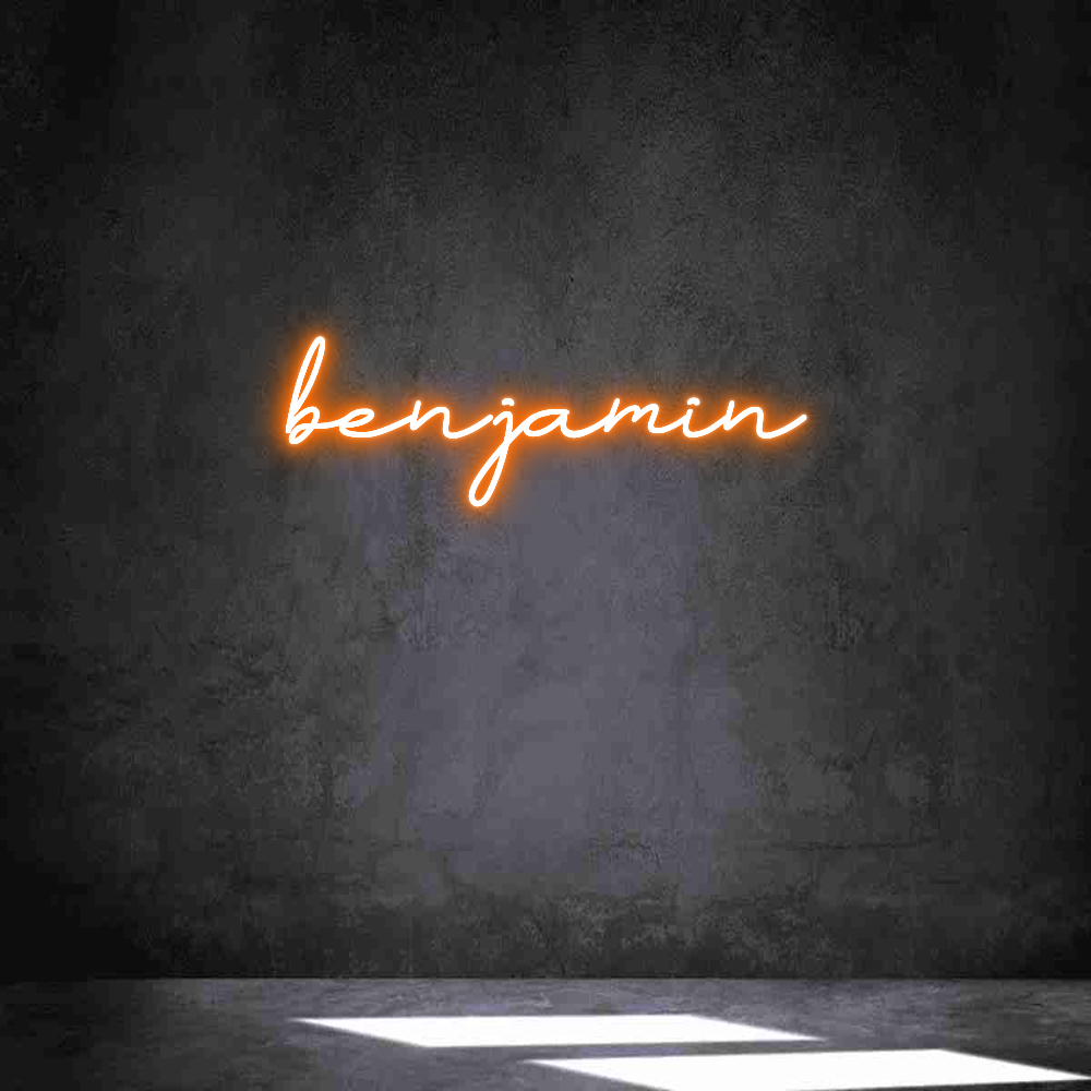 Néon personnalisé: benjamin