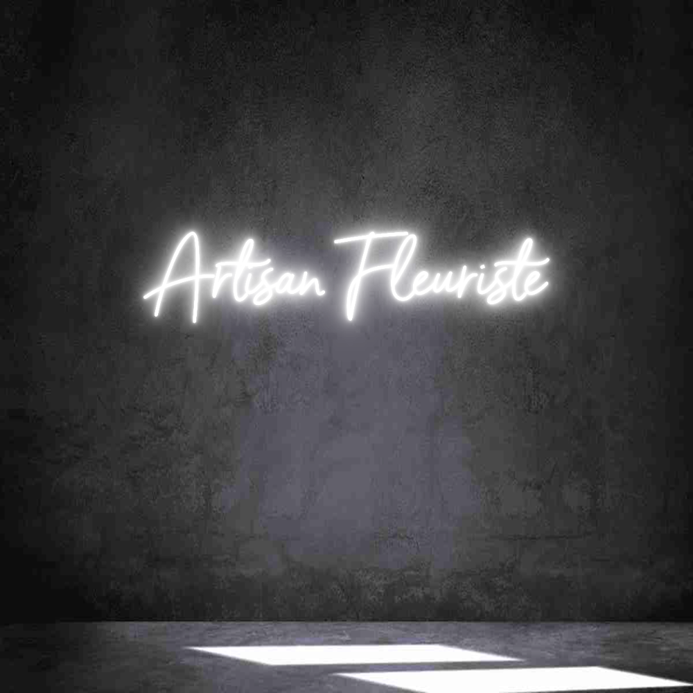 Néon personnalisé: Artisan Fleur...