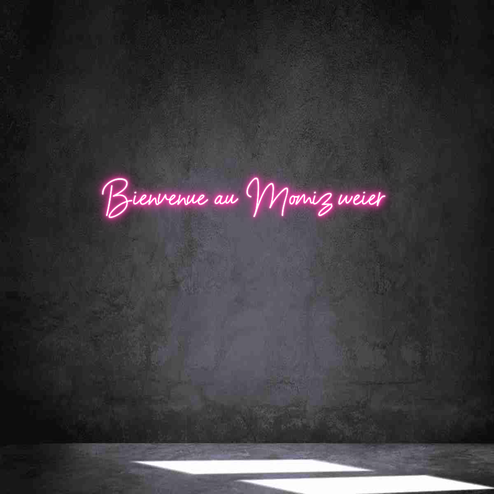 Néon personnalisé: Bienvenue au ...