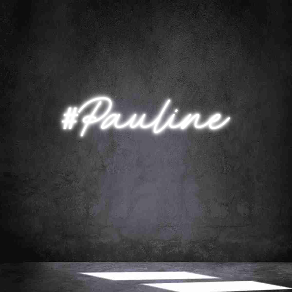 Néon personnalisé: #Pauline