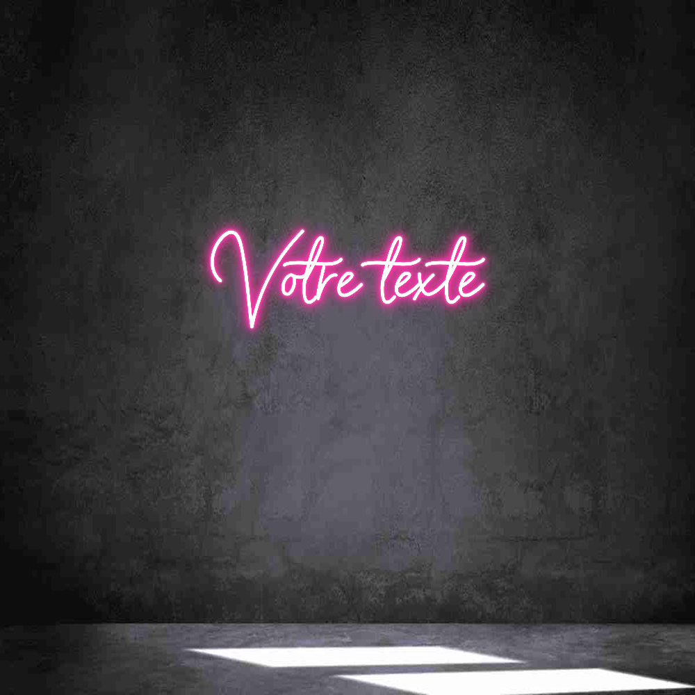 Néon personnalisé: Votre texte