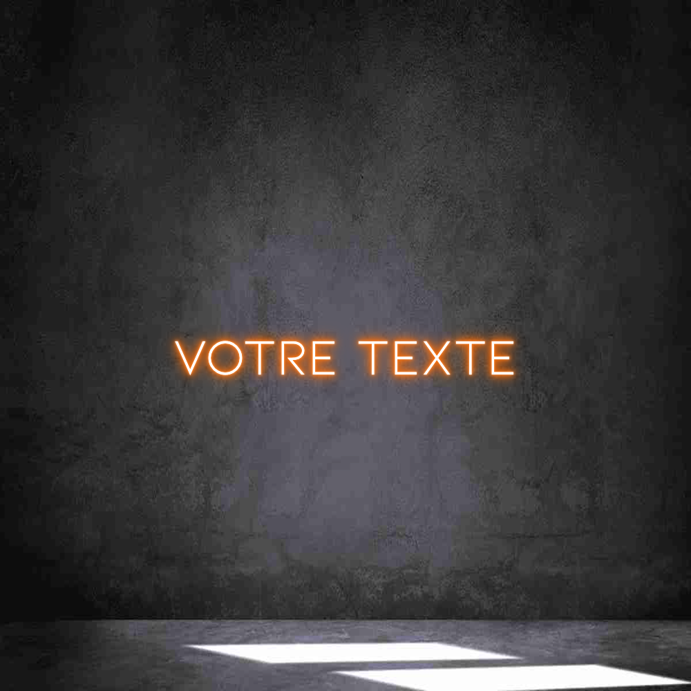 Néon personnalisé: Votre texte