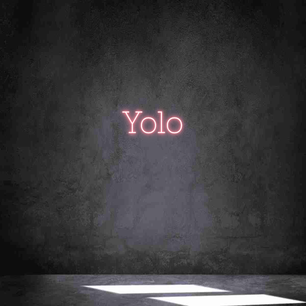 Néon personnalisé: Yolo