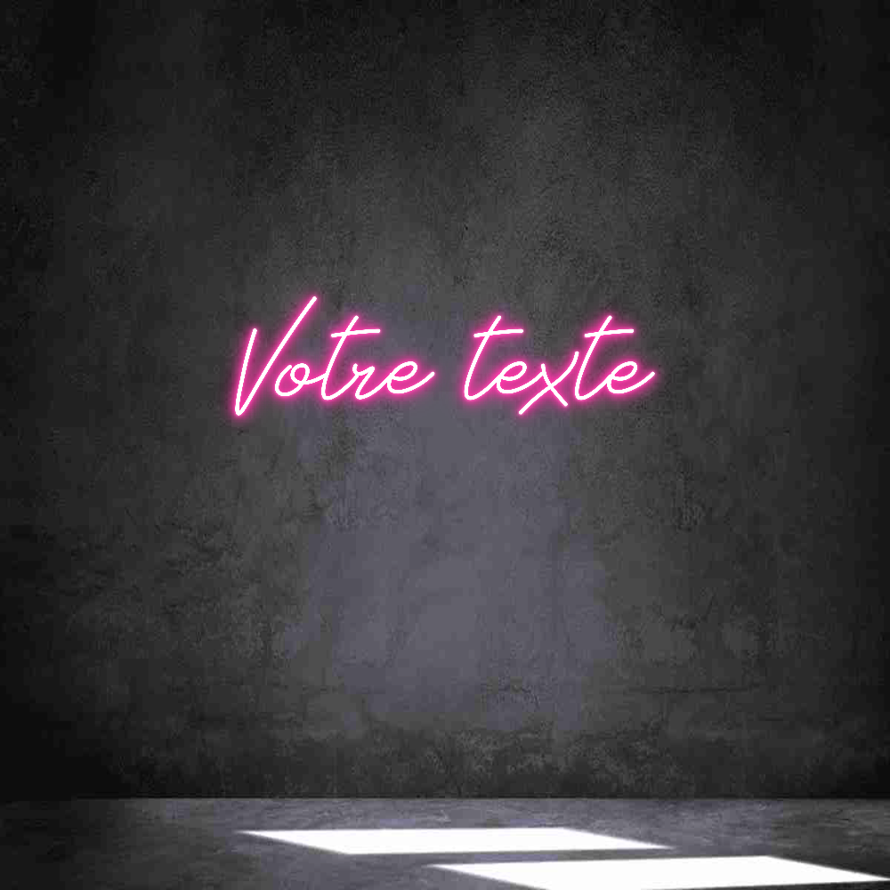 Néon personnalisé: Votre texte