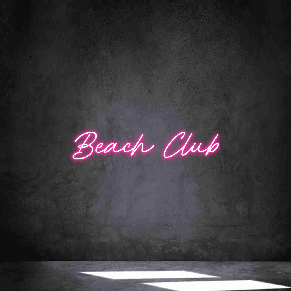 Néon personnalisé: Beach Club