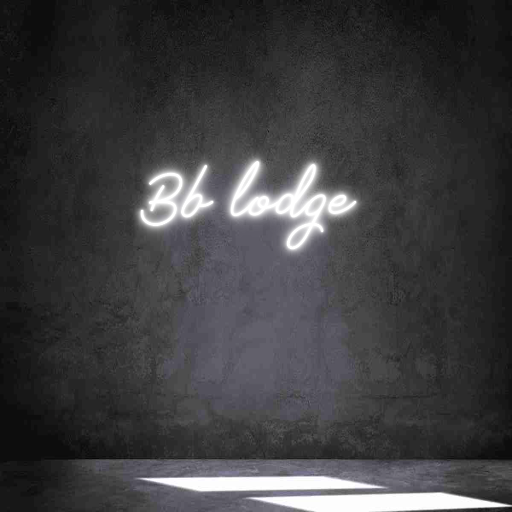 Néon personnalisé: Bb lodge