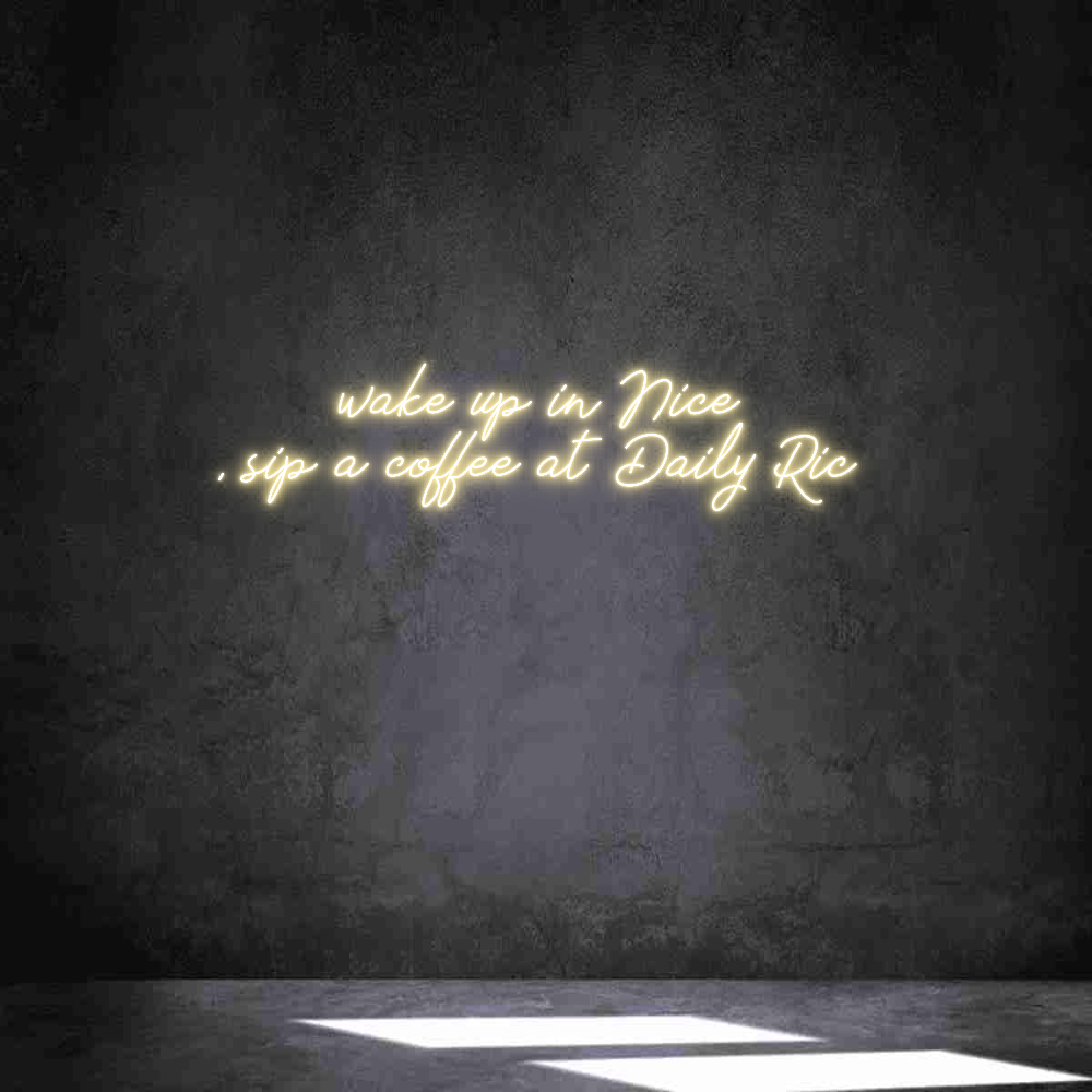 Néon personnalisé: wake up in Ni...