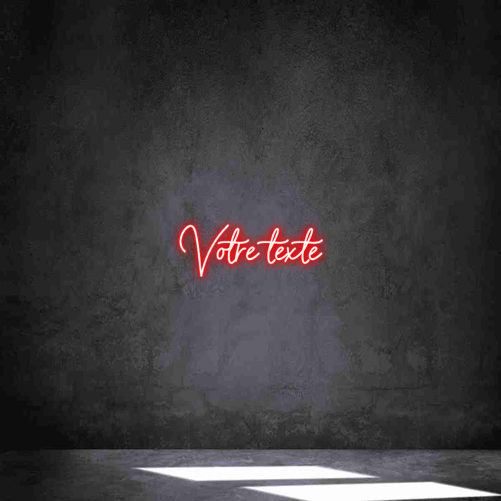 Néon personnalisé: Votre texte