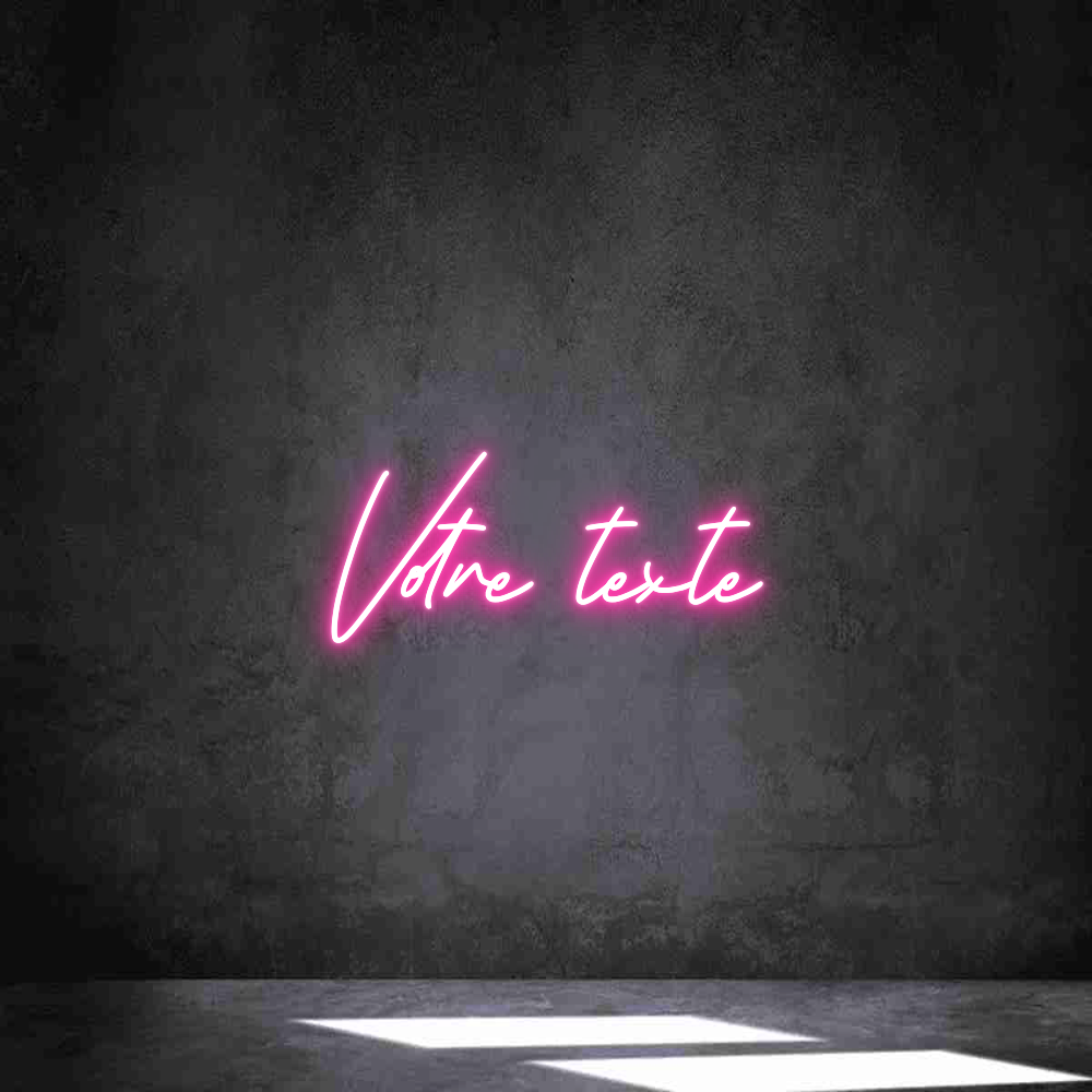 Néon personnalisé: Votre texte