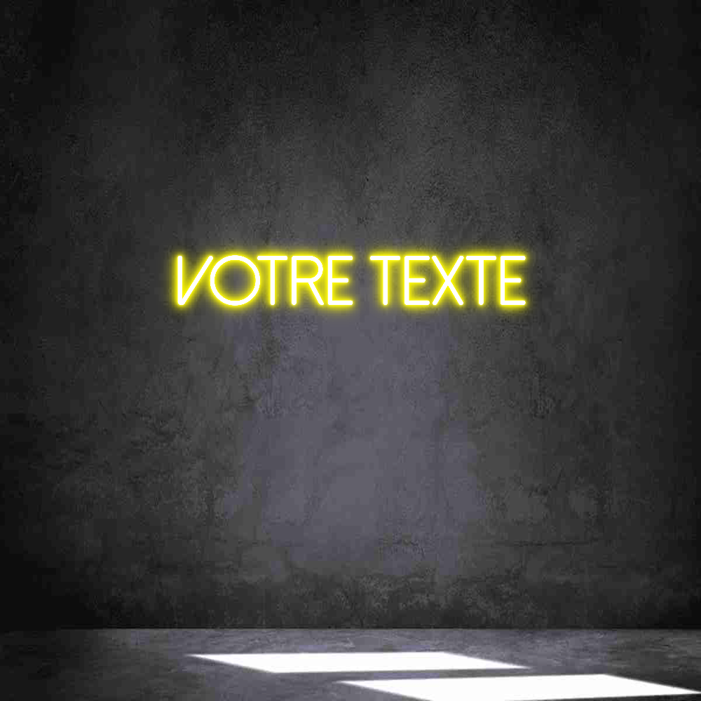 Néon personnalisé: Votre texte