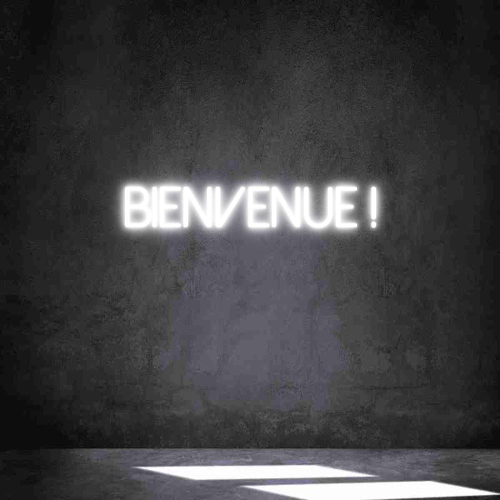 Néon personnalisé: Bienvenue !