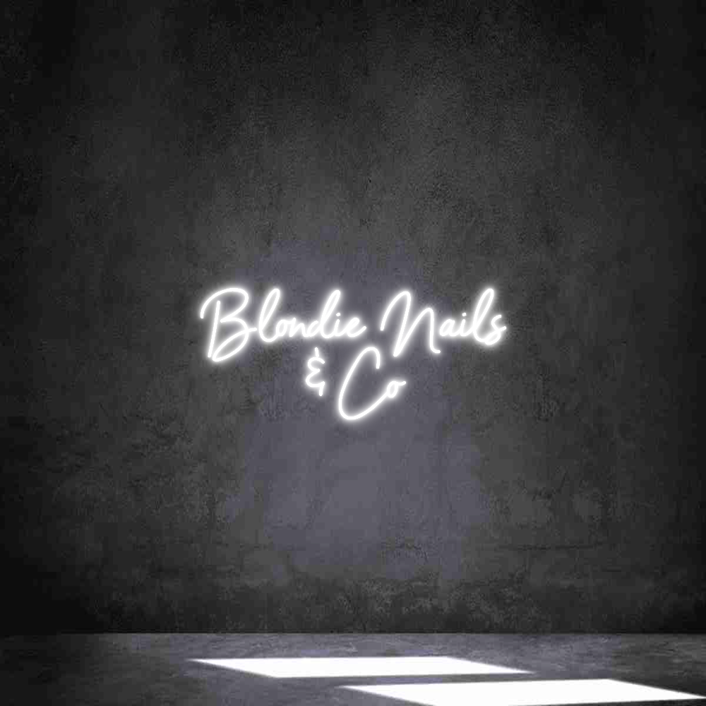 Néon personnalisé: Blondie Nails...