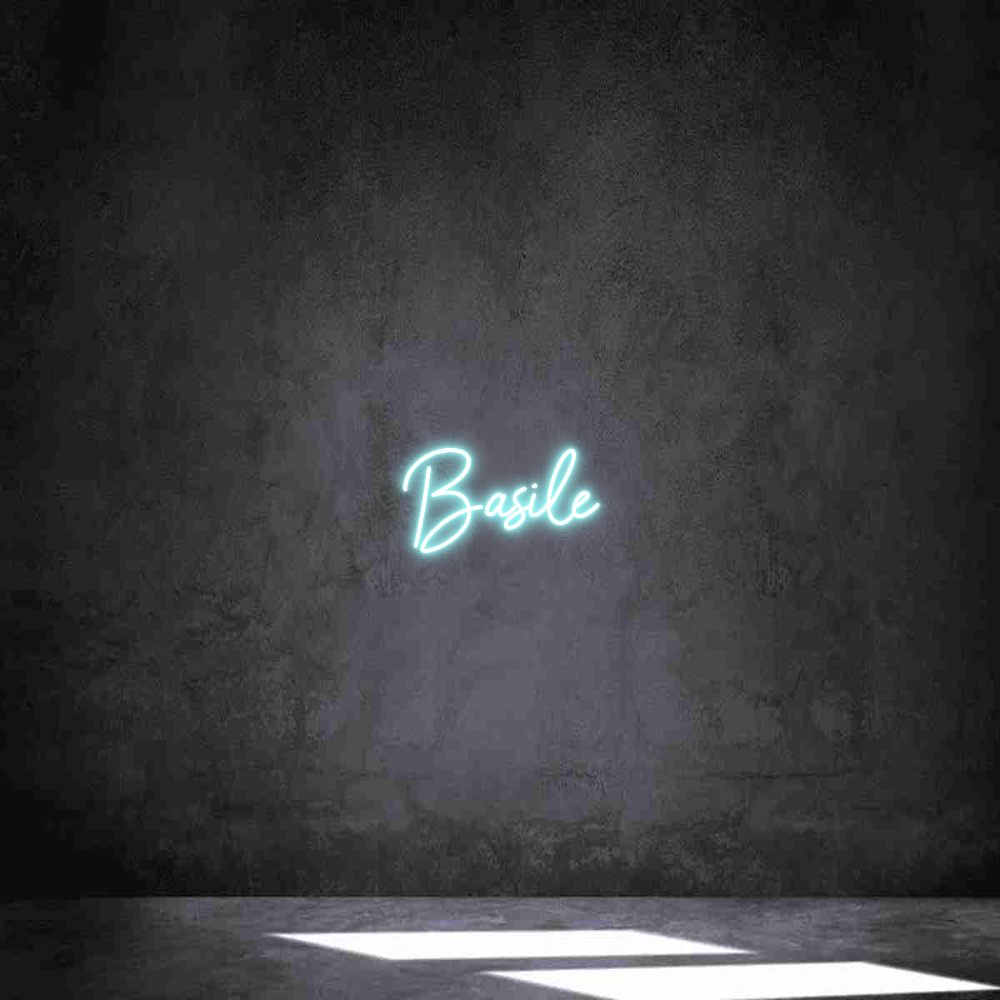 Néon personnalisé: Basile